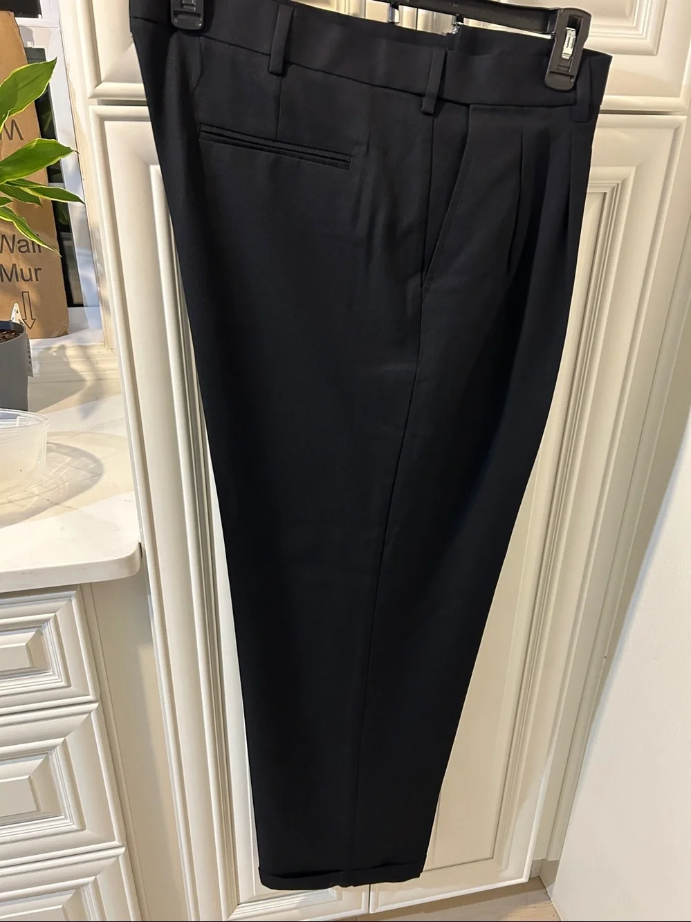 PGA Tour Men's Black Dress Pants - Tailored Flat Front